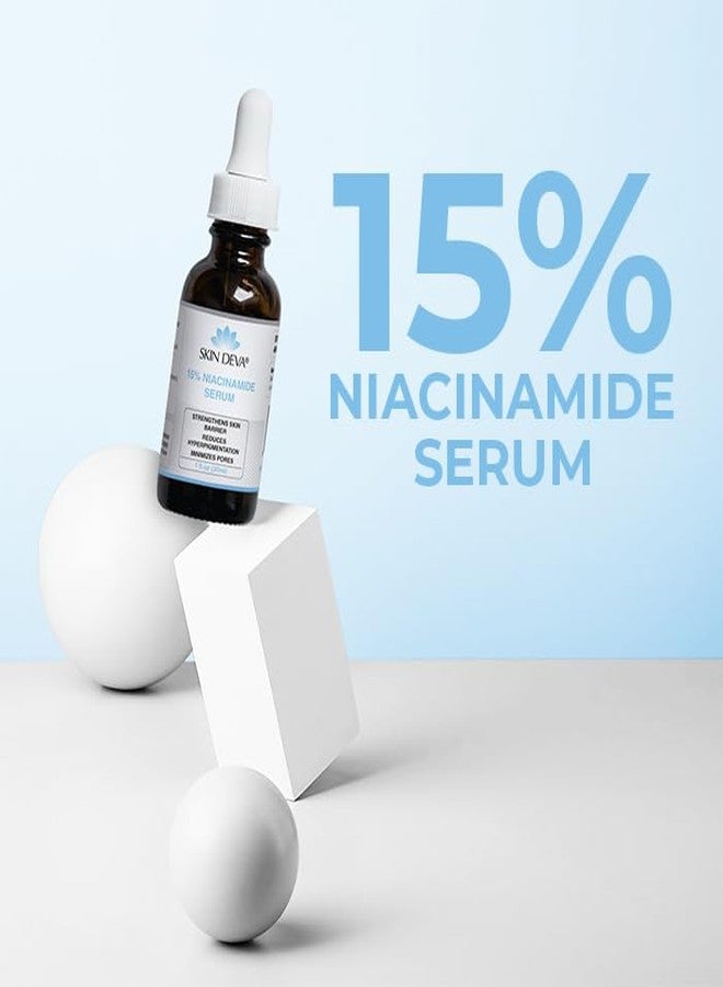 Skin Deva Niacinamide Serum + Zinc – Vitamin B3 Facial Serum for Pore Appearance Refining, Oil Balance & Brighter-Looking Skin – Hydrating Face Serum for Acne-Prone & Uneven Skin Tone - Image 3